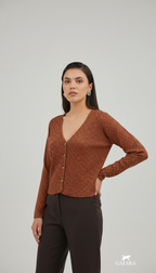 Sienna Fleuris Blazer Top