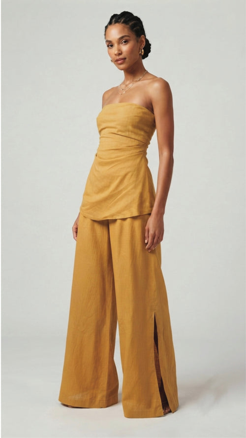 Amber camel pants