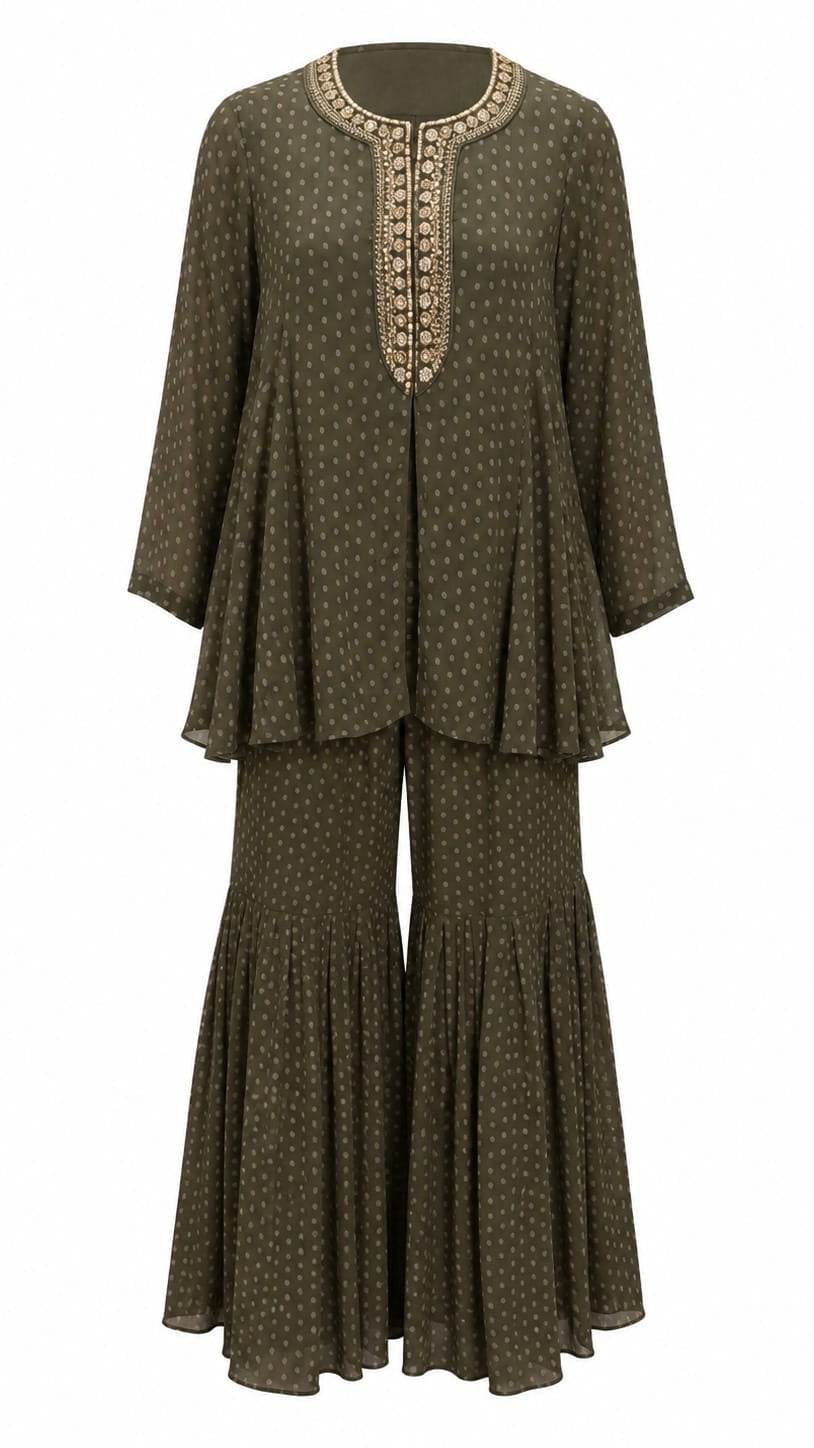 OLIVE BLOOM KURTI