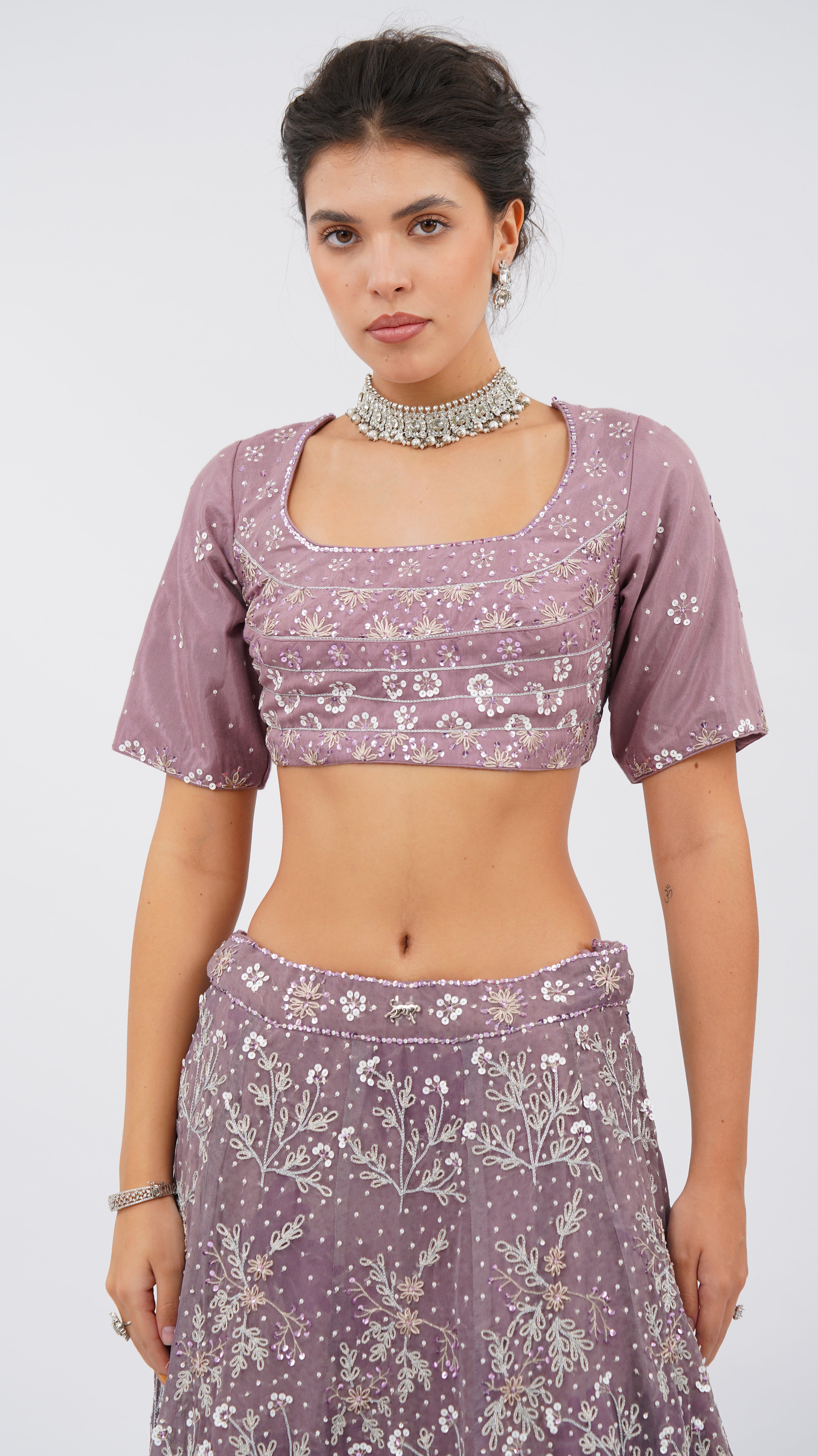 Ether Iris Lehenga set