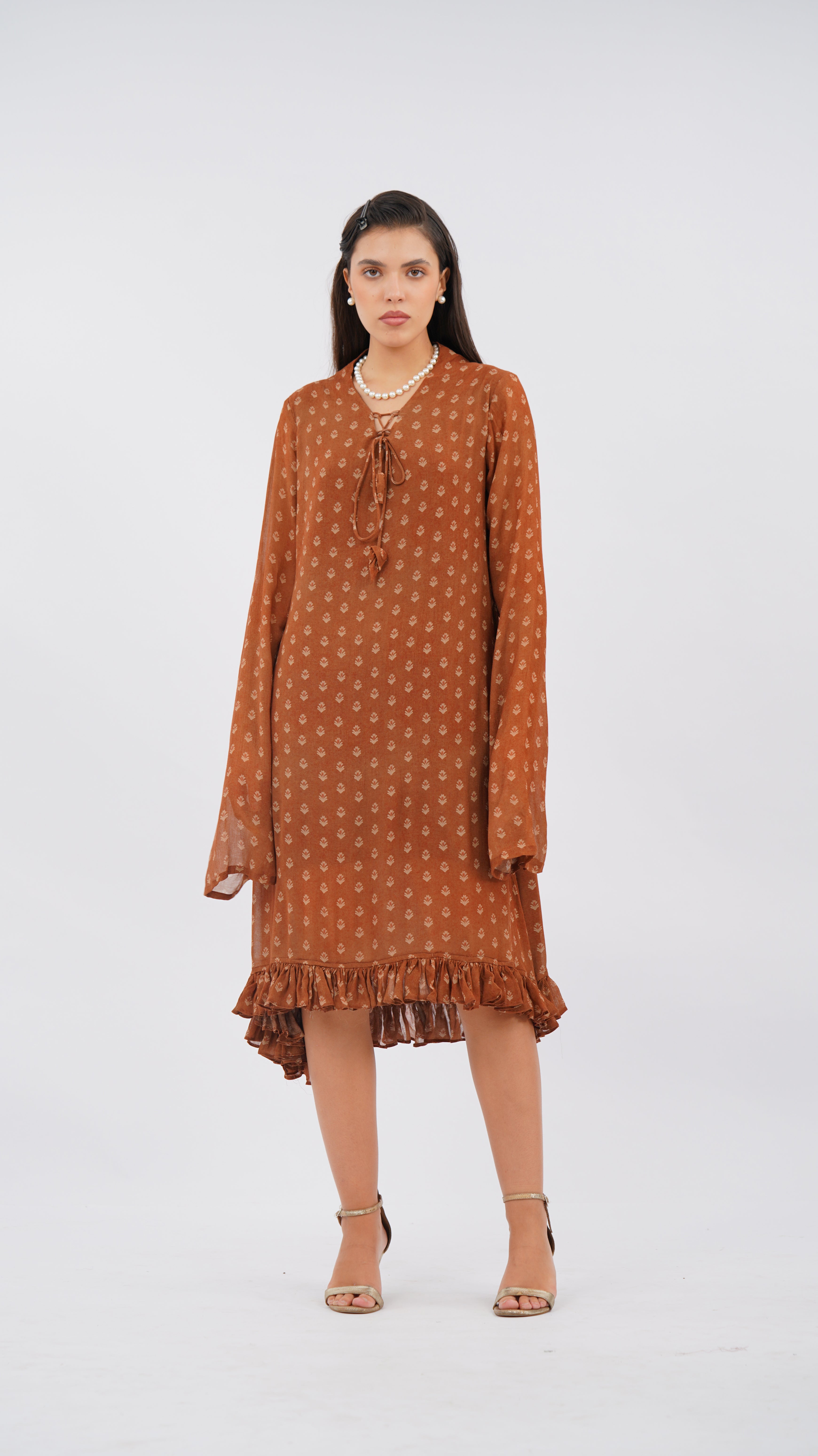 Rust Fern Dress
