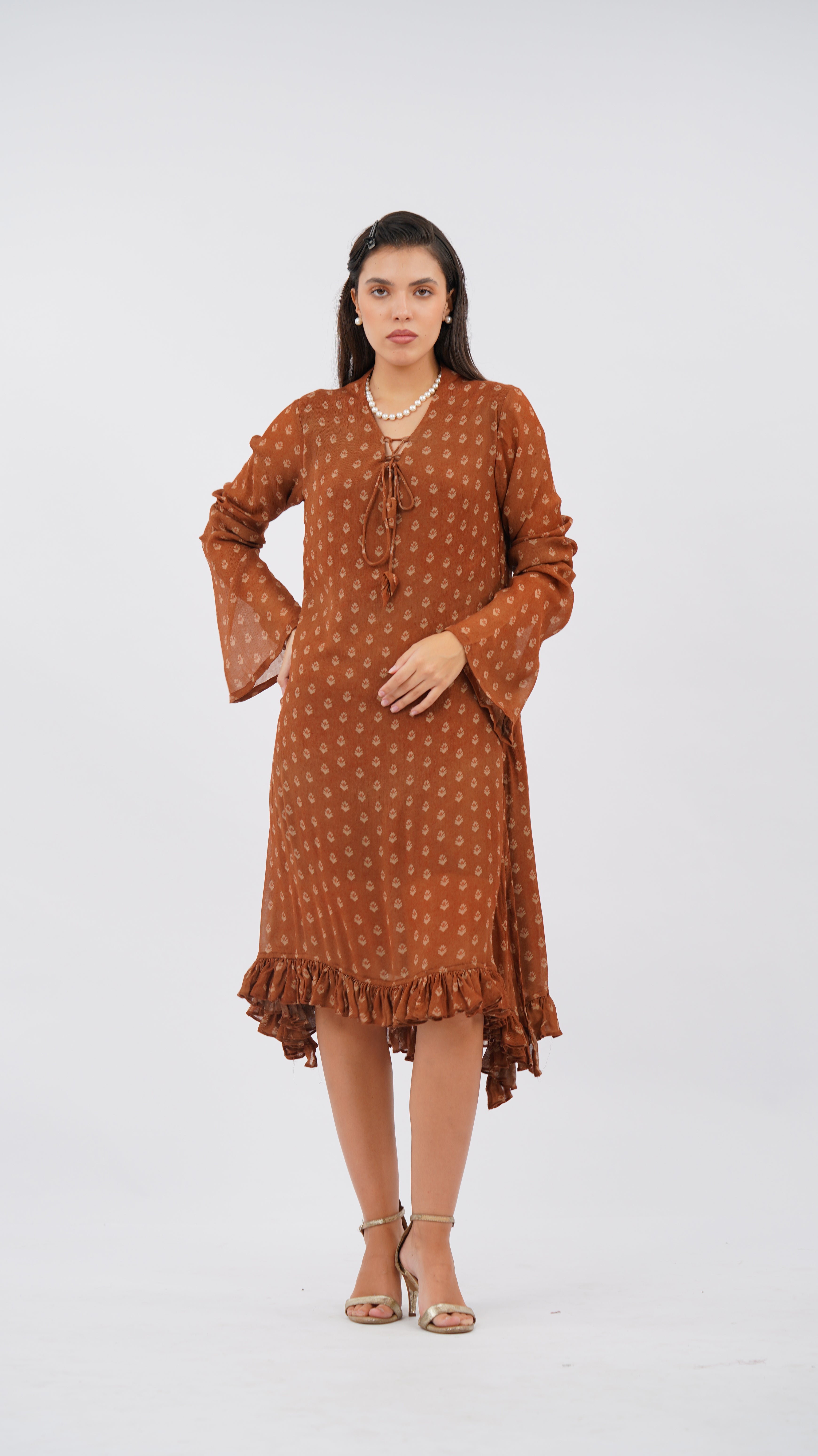 Rust Fern Dress
