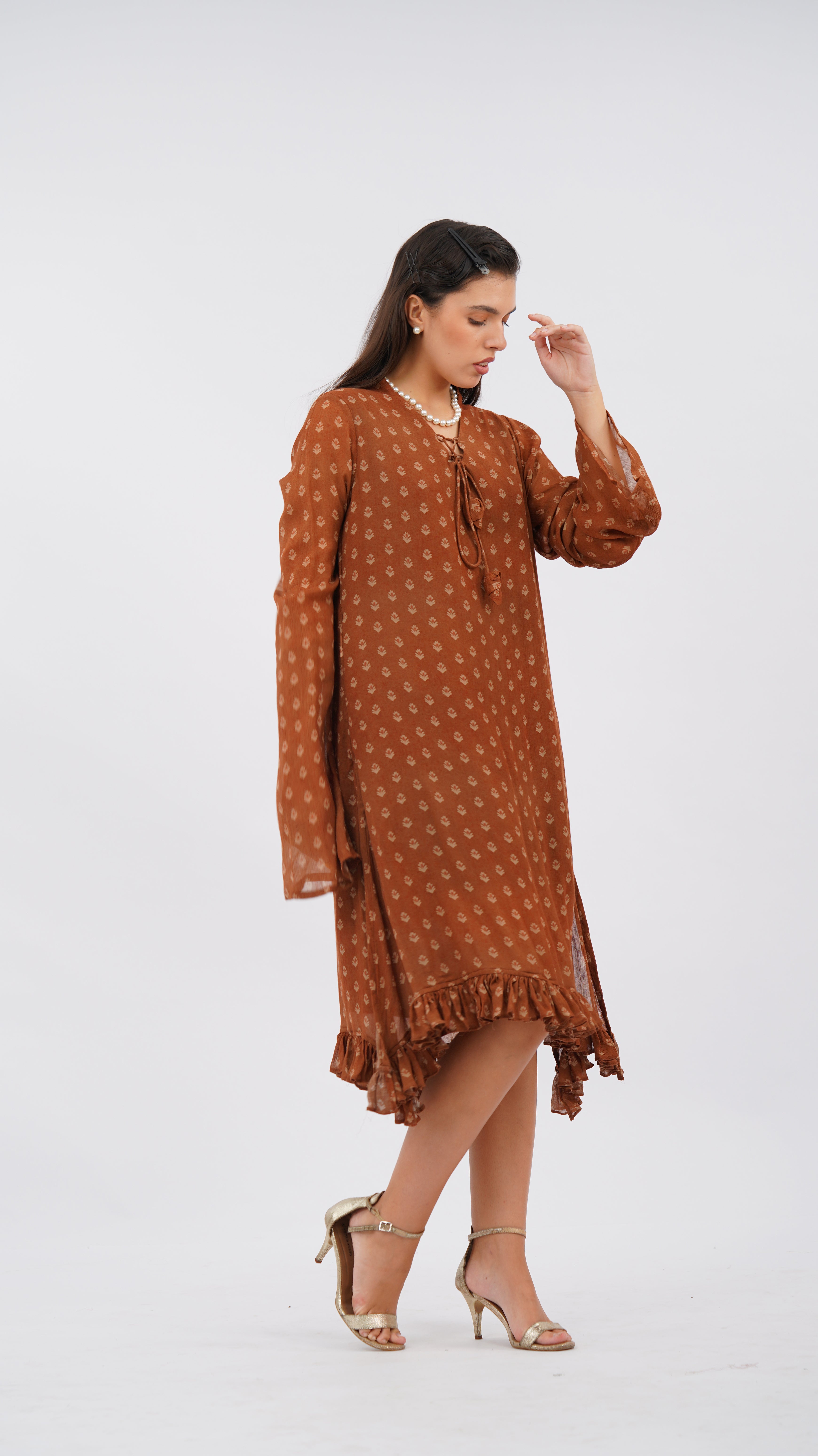 Rust Fern Dress