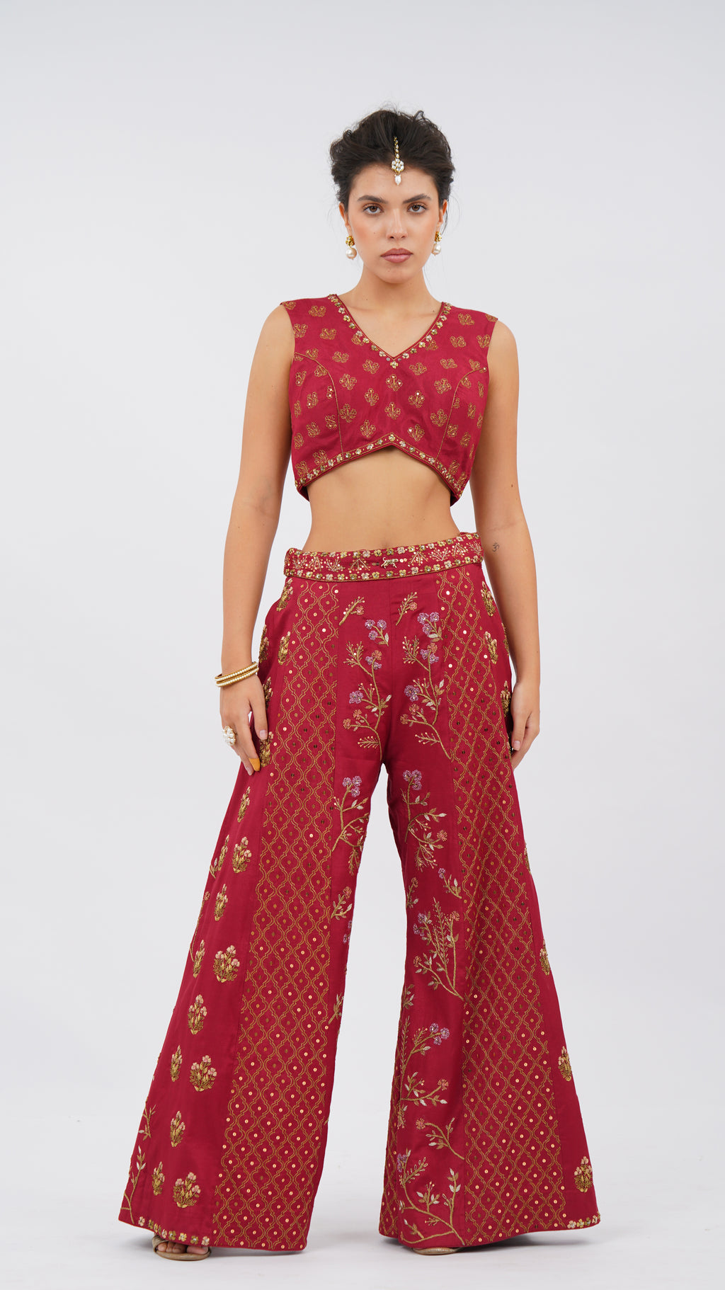 Rouge palazzo set