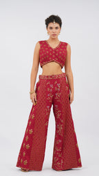 Rouge palazzo set