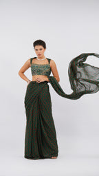 EIRA MOSS PRE DRAPED SAREE