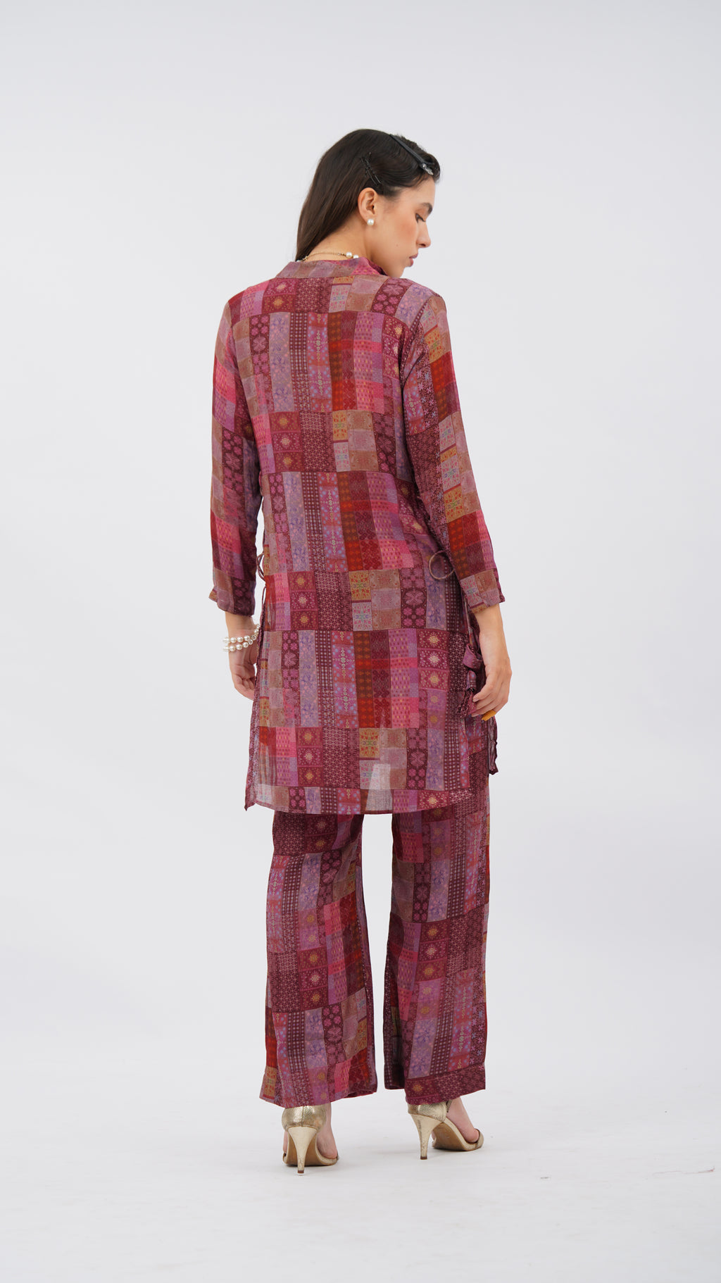 Crazy Pink Side Patch Kurt Set