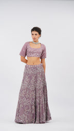 Ether Iris Lehenga set