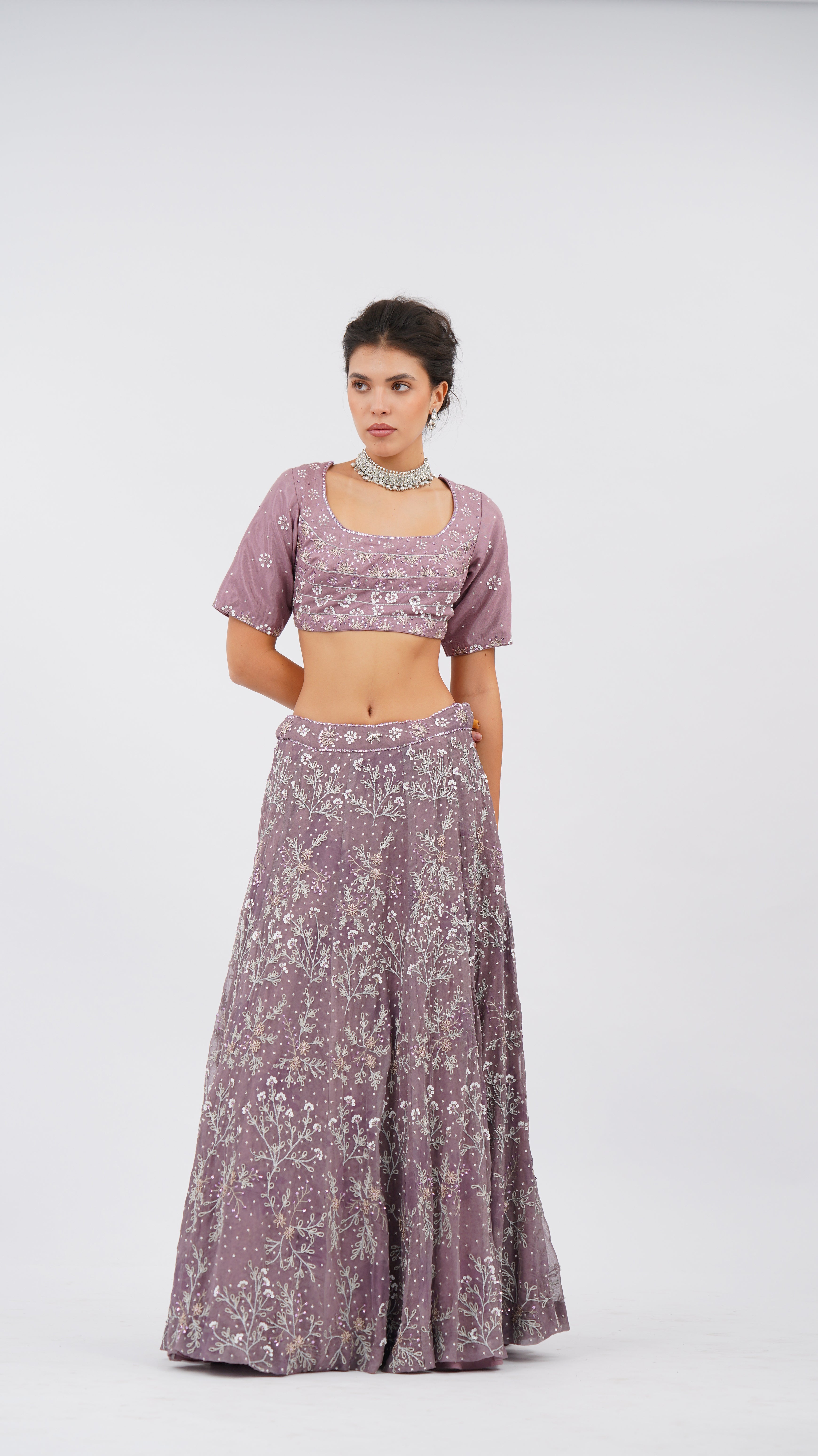 Ether Iris Lehenga set