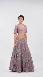 Ether Iris Lehenga set