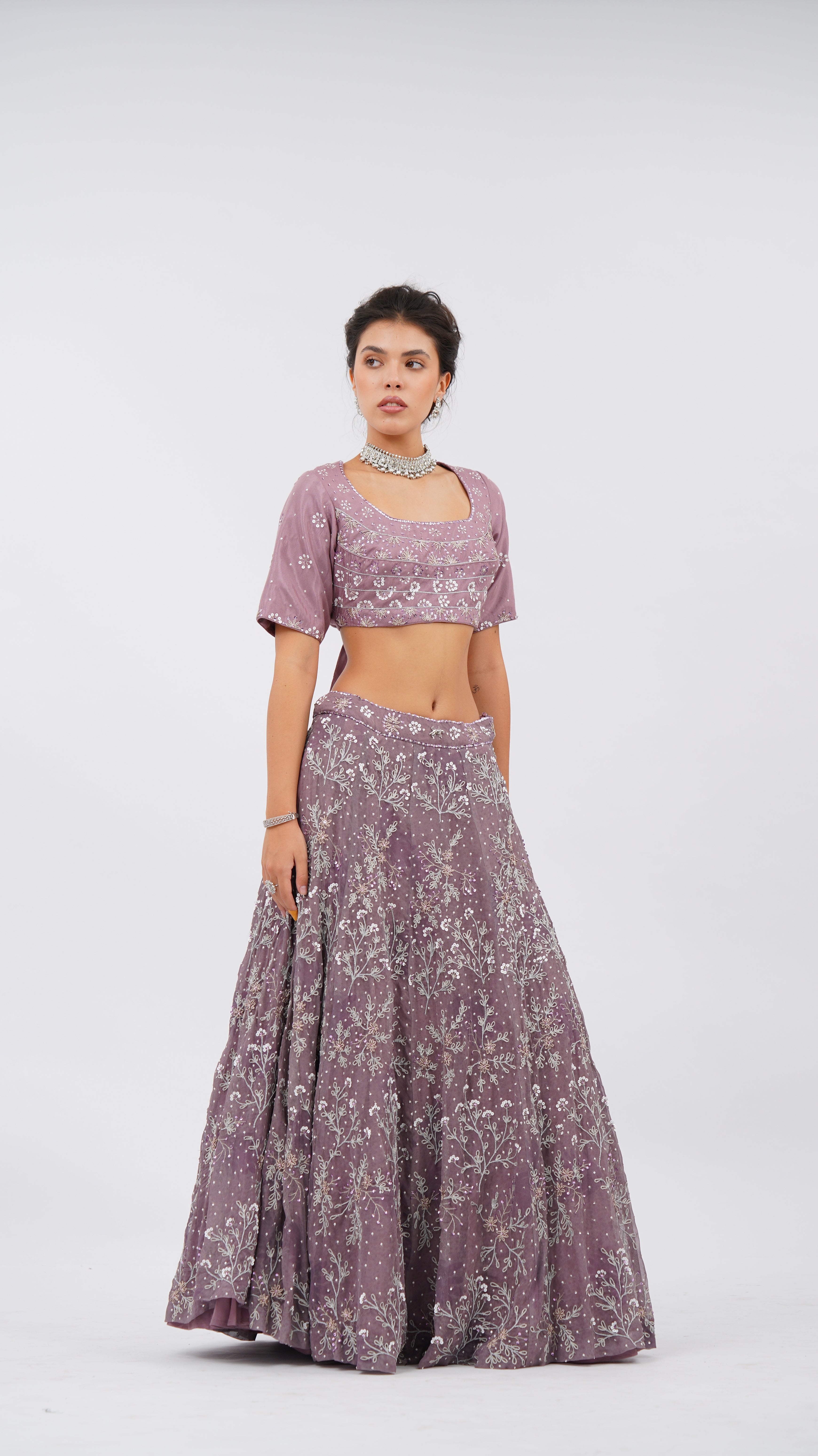 Ether Iris Lehenga set