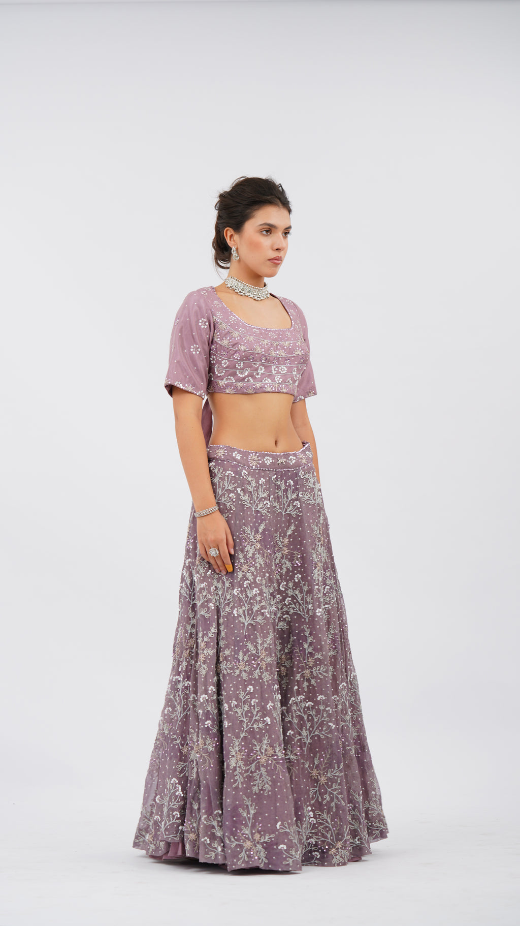 Ether Iris Lehenga set