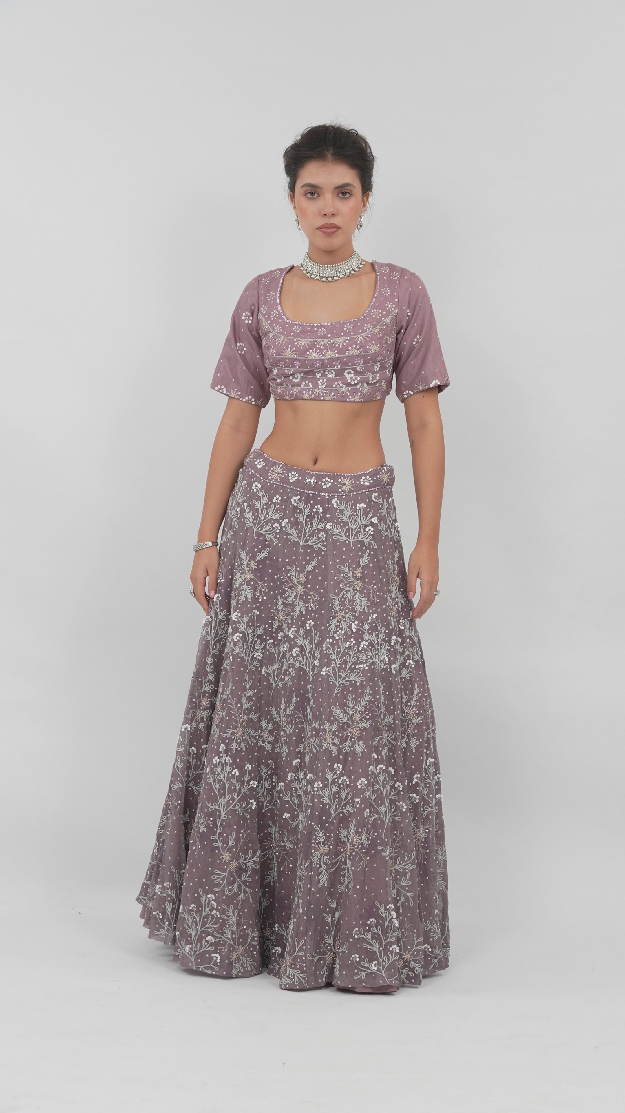 Ether Iris Lehenga set
