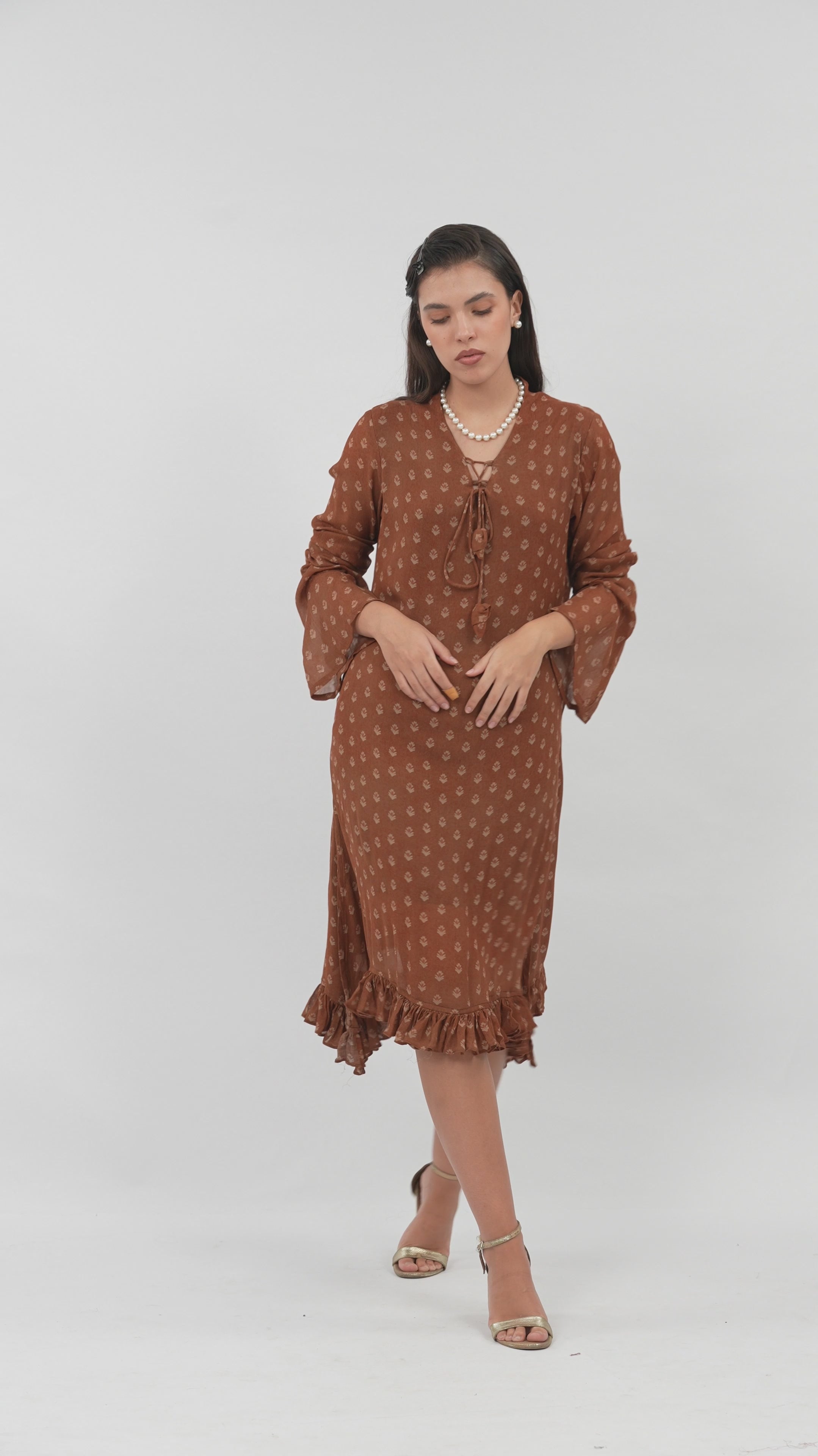 Rust Fern Dress