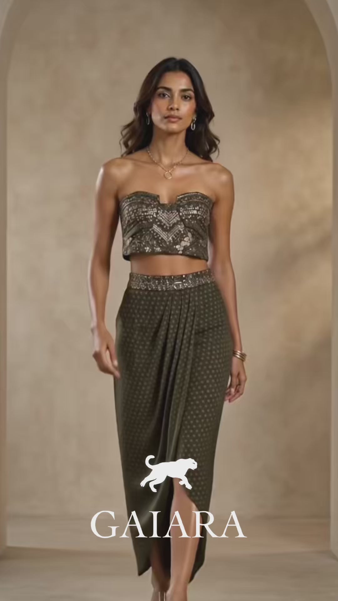 Godna draped skirt